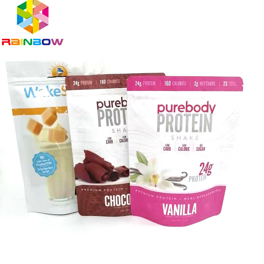 Изготовленные на заказ напечатанные сумки ziplock Doypack упаковывая для порошка стоят вверх сумка хранения еды алюминиевой фольги