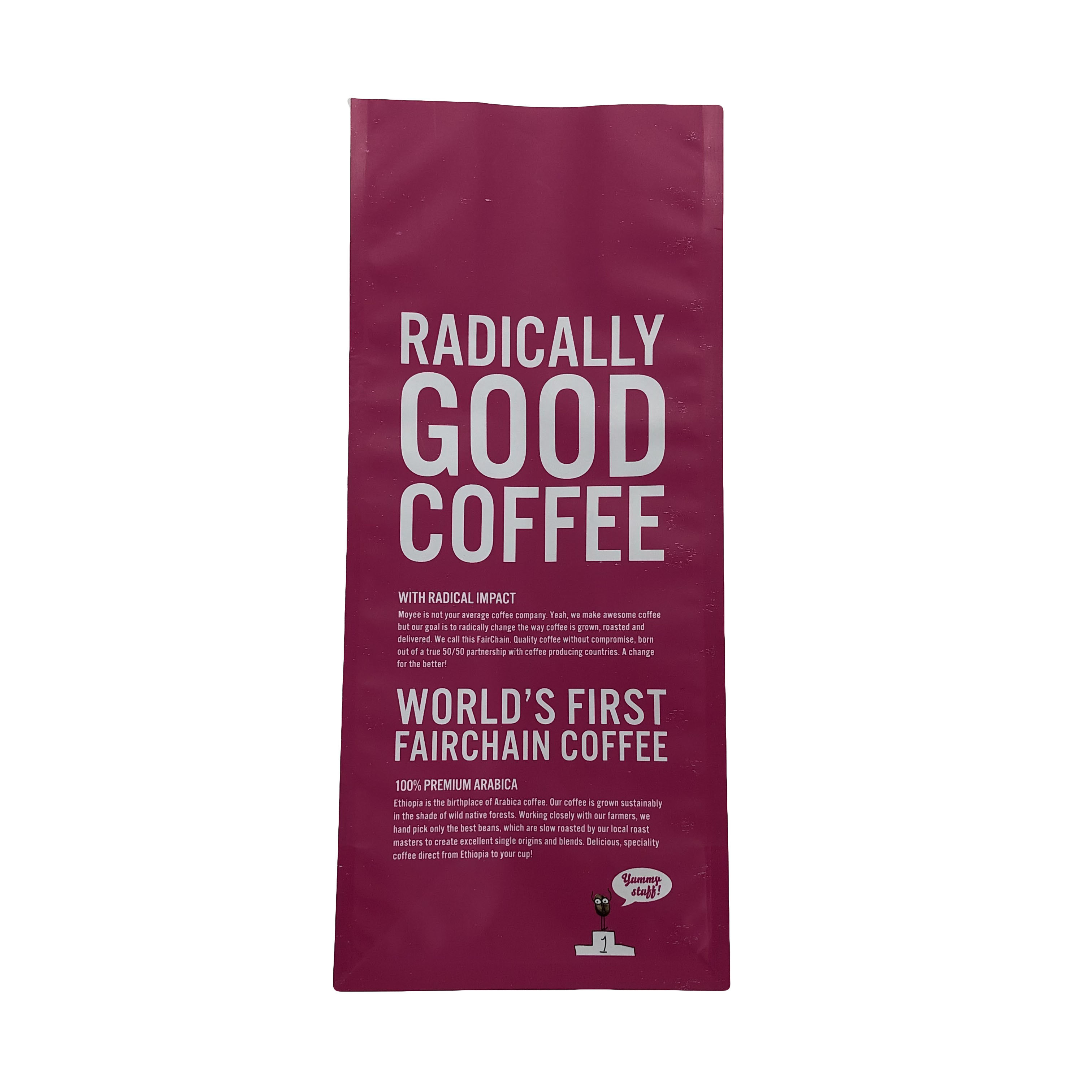 Изготовленный на заказ высокий пинк водоустойчивое цифров Quanlity печатая пластиковую стойку мешка сумки замка застежка-молнии вверх по плоскому дну для чокнутого кофе