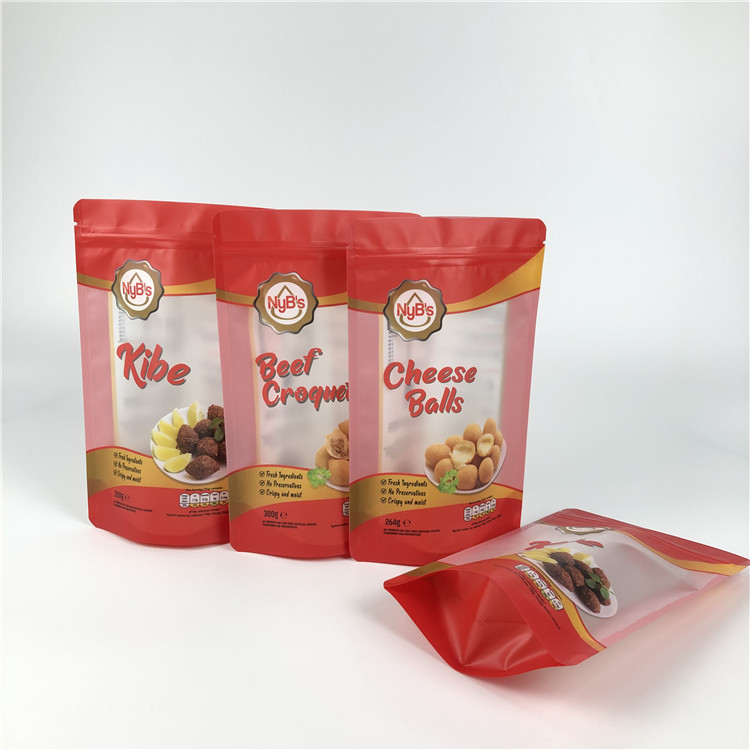 Пластиковые GMOPP VMPET стоят вверх по сумке молнии с ясным окном