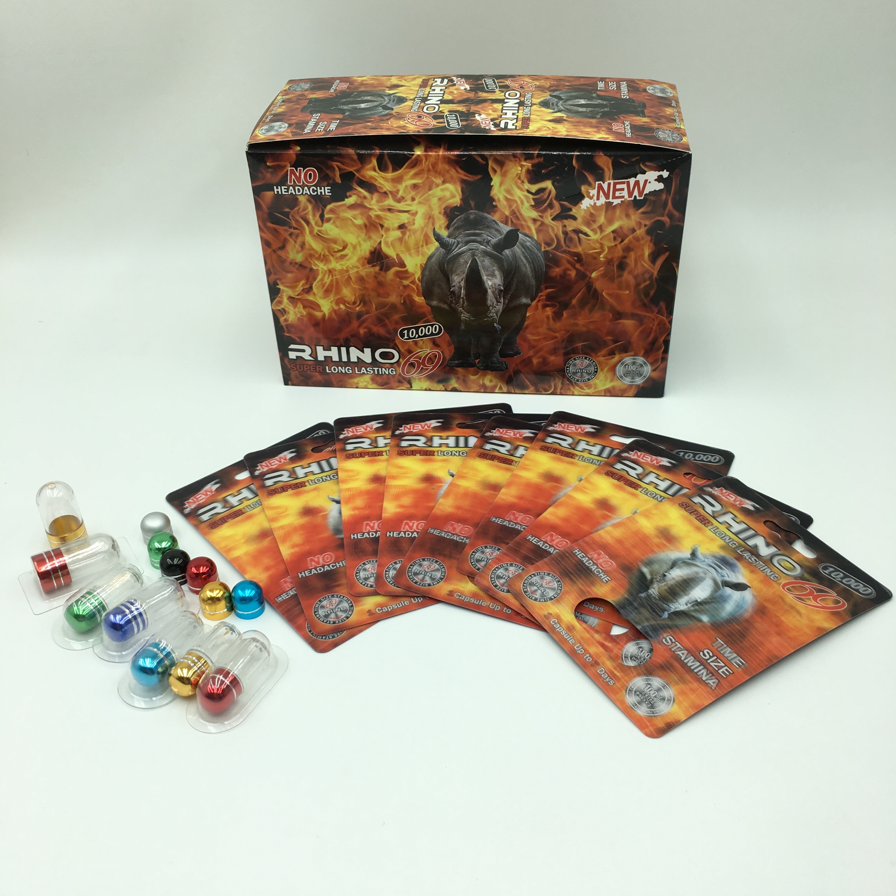 Карта PVC 3D таблетки 60*80cm НОСОРОГА линзовидная с пулями