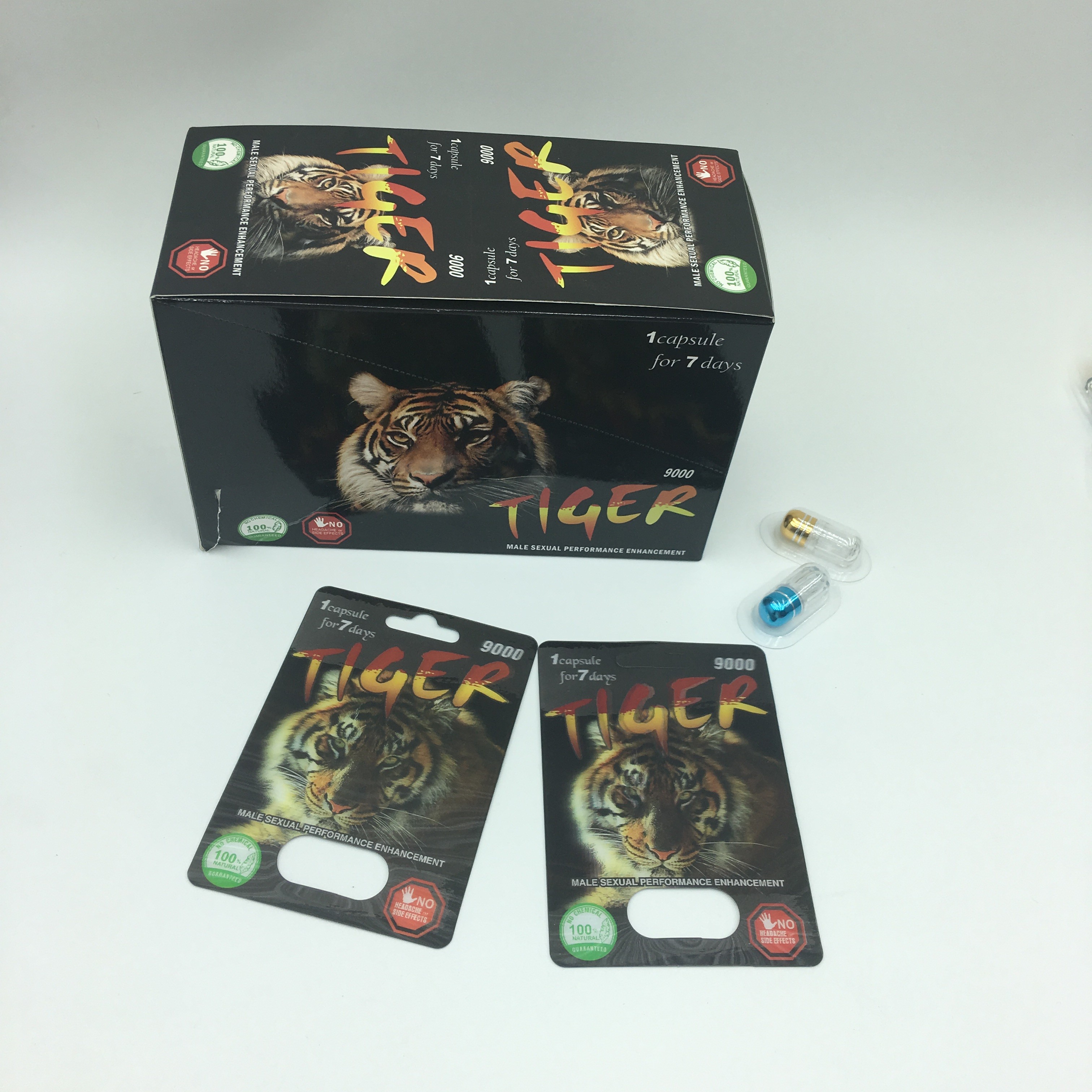 Сексуальная капсула силы упаковывая карты волдыря CMYK 350g 3D