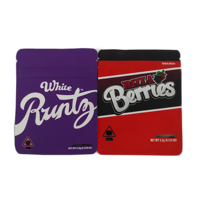 Изготовленная на заказ напечатанная конопля молнии упаковывая recyclable печенья упаковывая сумку семени конопли сумки/доказательства запаха упаковывая