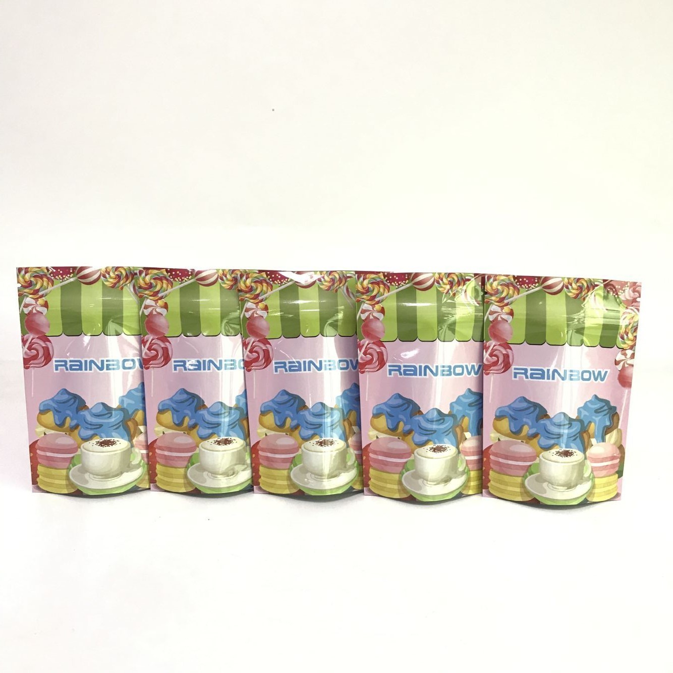 Цифров печатая упаковку еды кладет стойку в мешки алюминиевой фольги вверх по сумкам для упаковки закуски