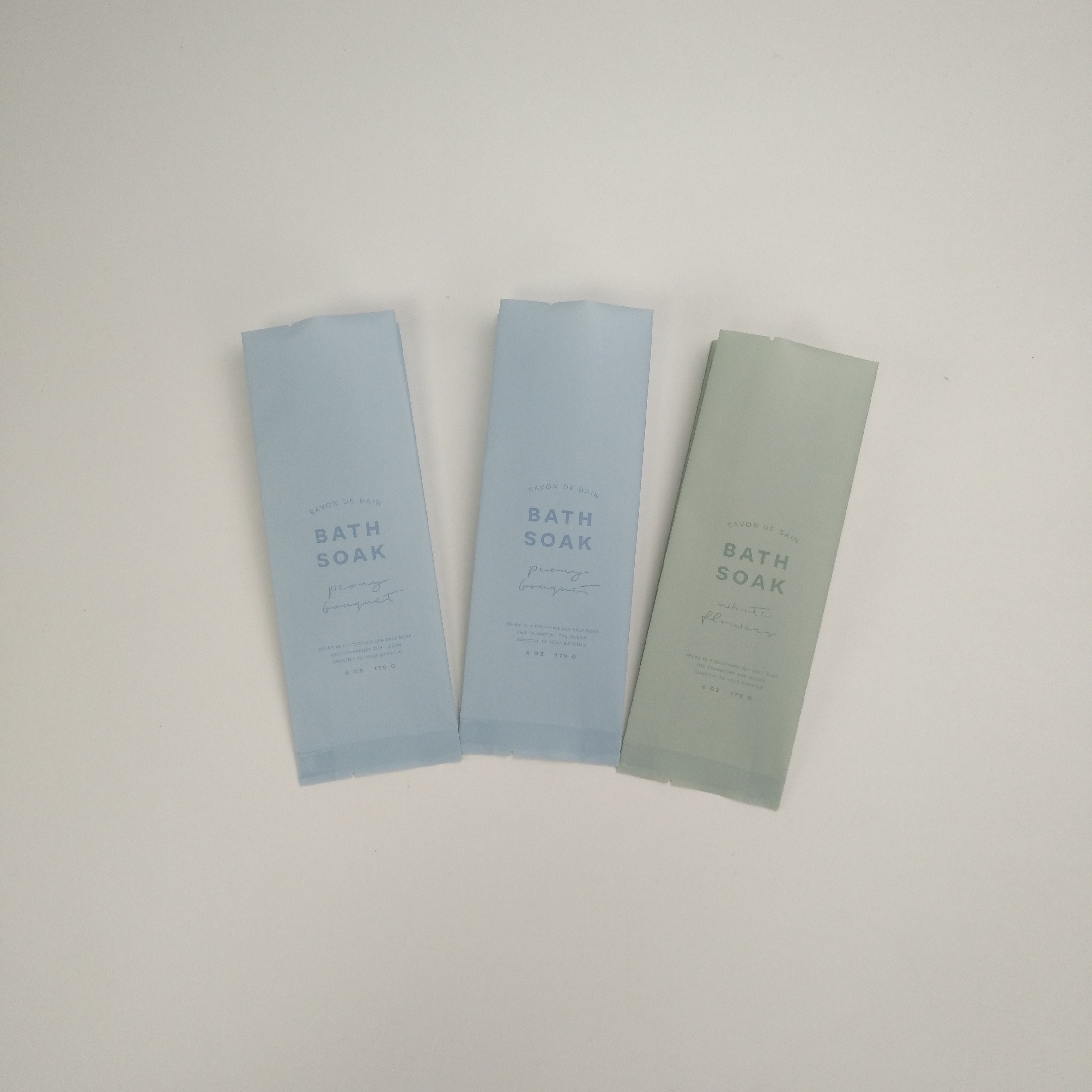 Подгонянные сумки бомбы ванны сумок 170g соли для принятия ванны Matt 6oz упаковывая упаковывая с подгонянным логотипом