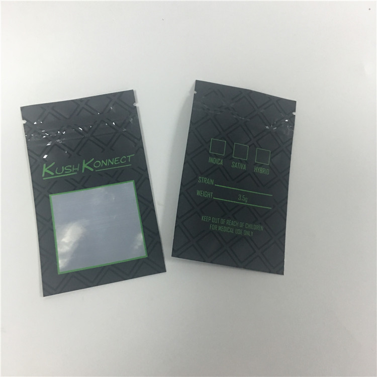 УЛЬТРАФИОЛЕТОВОЕ PE печати KUSH предотвращает детей от раскрывая сумок табака с окном