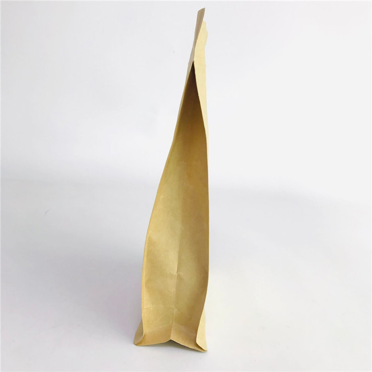 Принятые изготовленные на заказ стоят вверх сумки PLA Kraft дружественных к Эко сумок бумажные с молнией