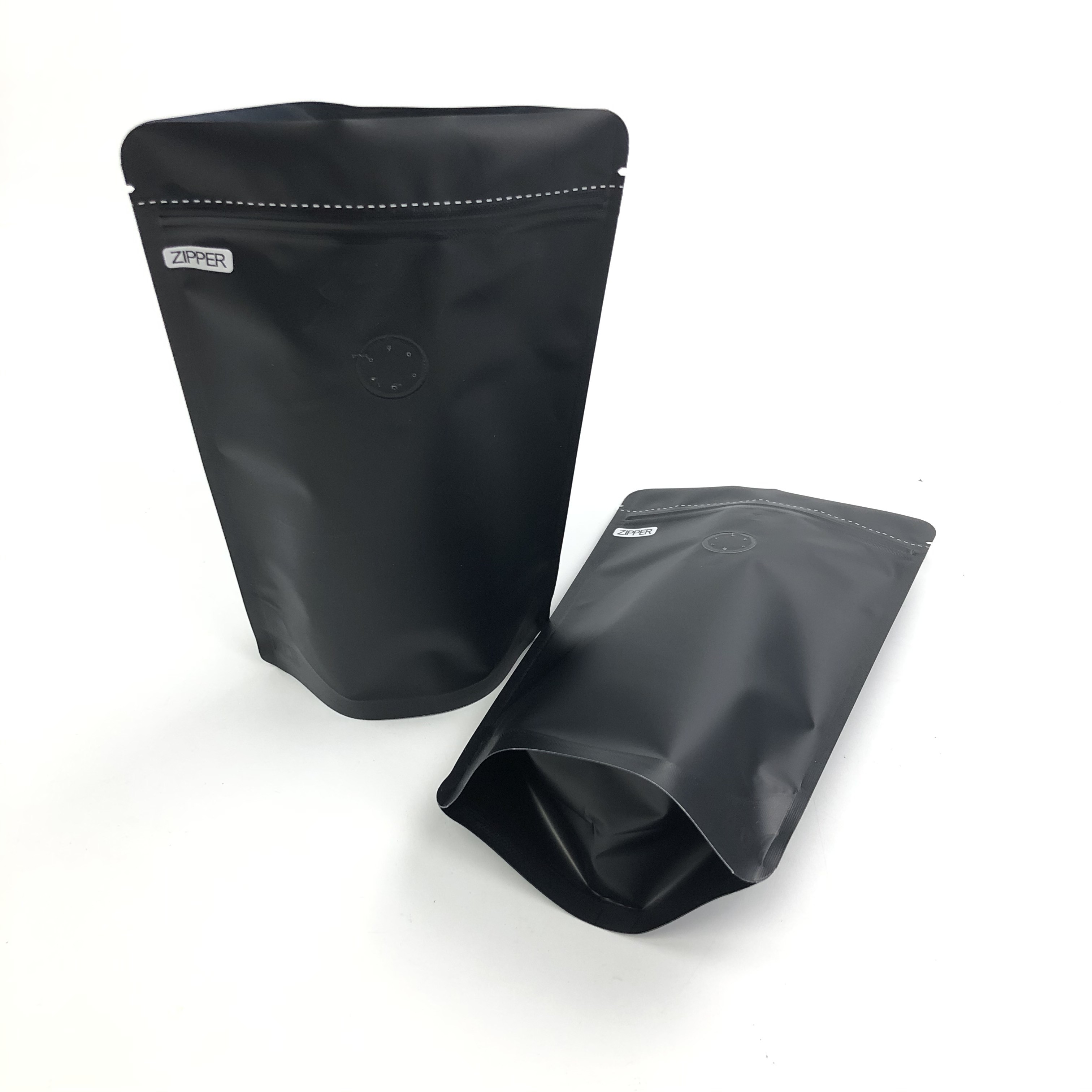 Размера логотипа 250G OEM стойка алюминиевой фольги изготовленного на заказ черного Resealable вверх с дегазируя клапанами для мешка кофейного зерна упаковывая