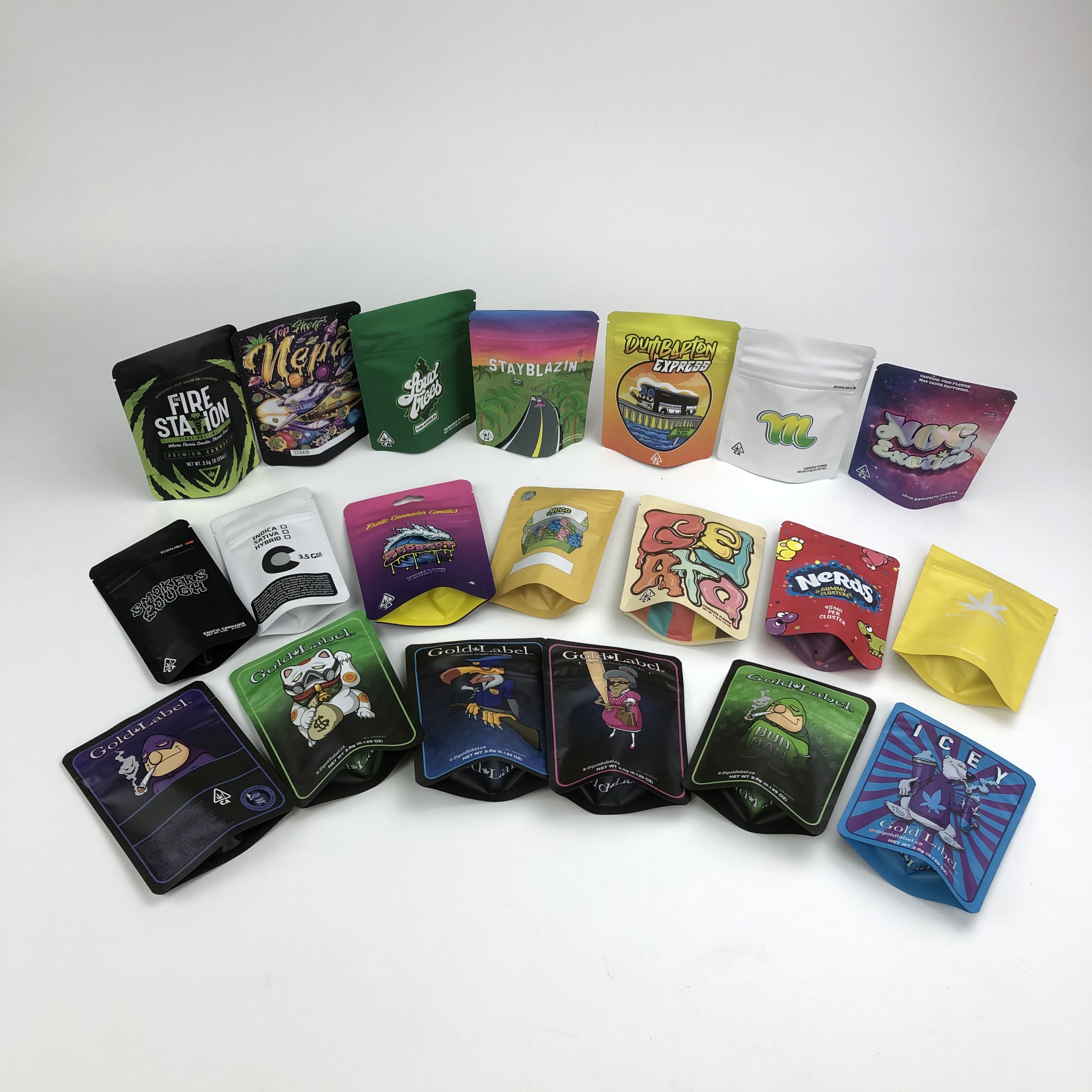 печенья доказательства запаха 100micron VMPET кладут 3.5g в мешки 7g 14g Cannabies Mylar