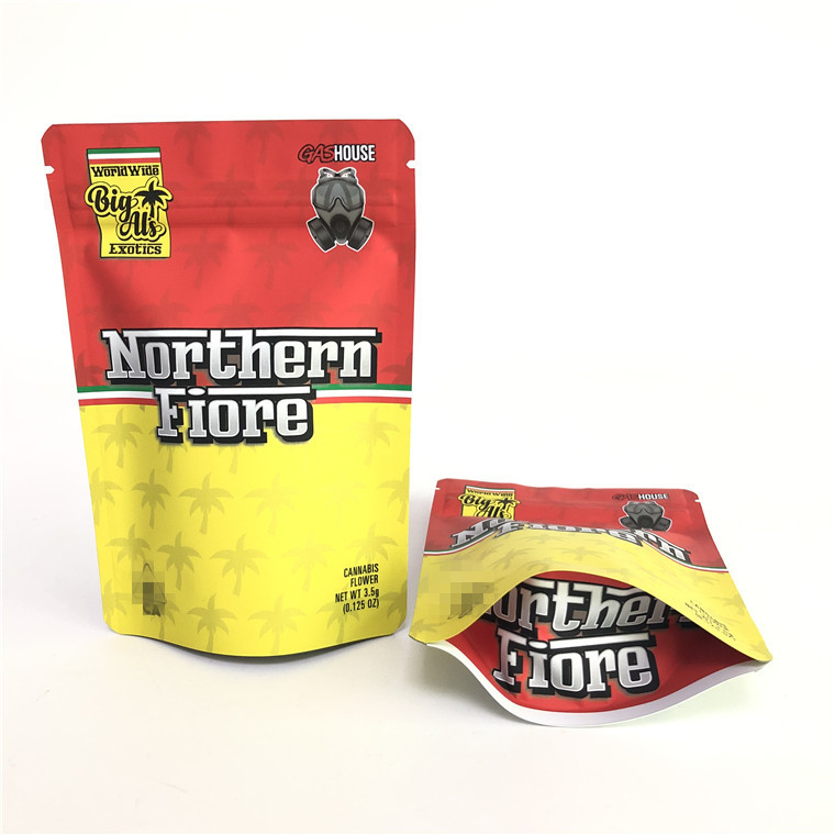 Офсетная печать камедеобразной Mylar PE CMYK 180mic травяной стойки сумки вверх