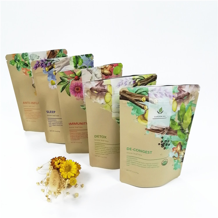 Низкое Moq CMYK VMPET Biodegradable стоит вверх мешок 100micron