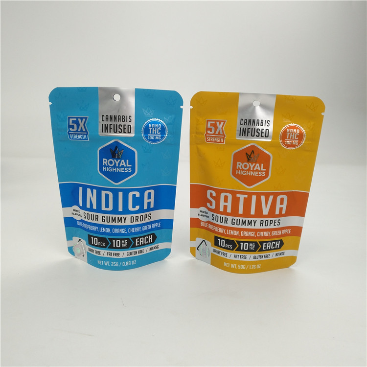 Низкая сумка 100micron Mylar фольги Moq 3.5g 7g VMPET Alunminum