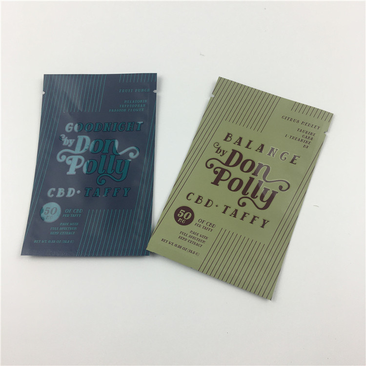 Пластиковый УЛЬТРАФИОЛЕТОВЫЙ печатая Ziplock Mylar фольги стоит вверх мешки с окном