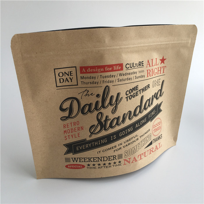 Сумки бумаги kraft чая алюминиевой фольги ziplock стоят вверх по жаре - напечатанному уплотнению