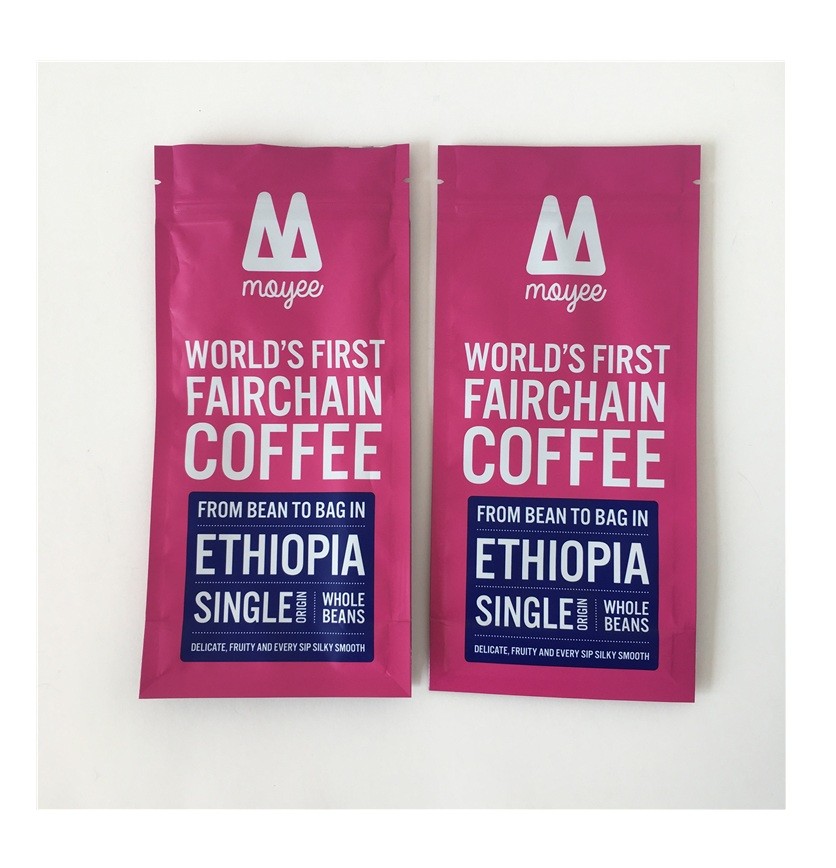 Доказательство с жарой - Gusset запаха кофейного зерна молнии упаковывая стороны уплотнения