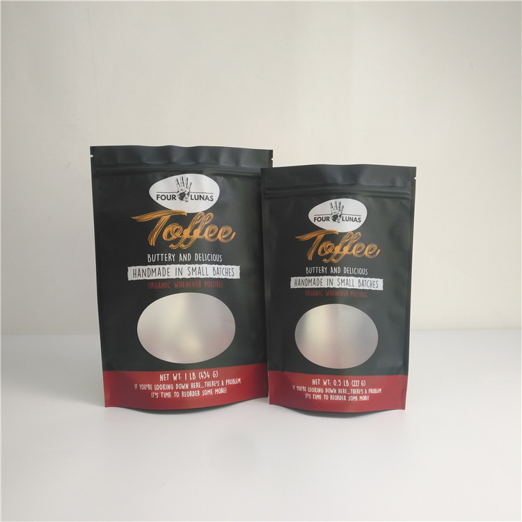 Напечатанное изготовленное на заказ прокатало съестную упаковку еды конфеты Mylar с окном