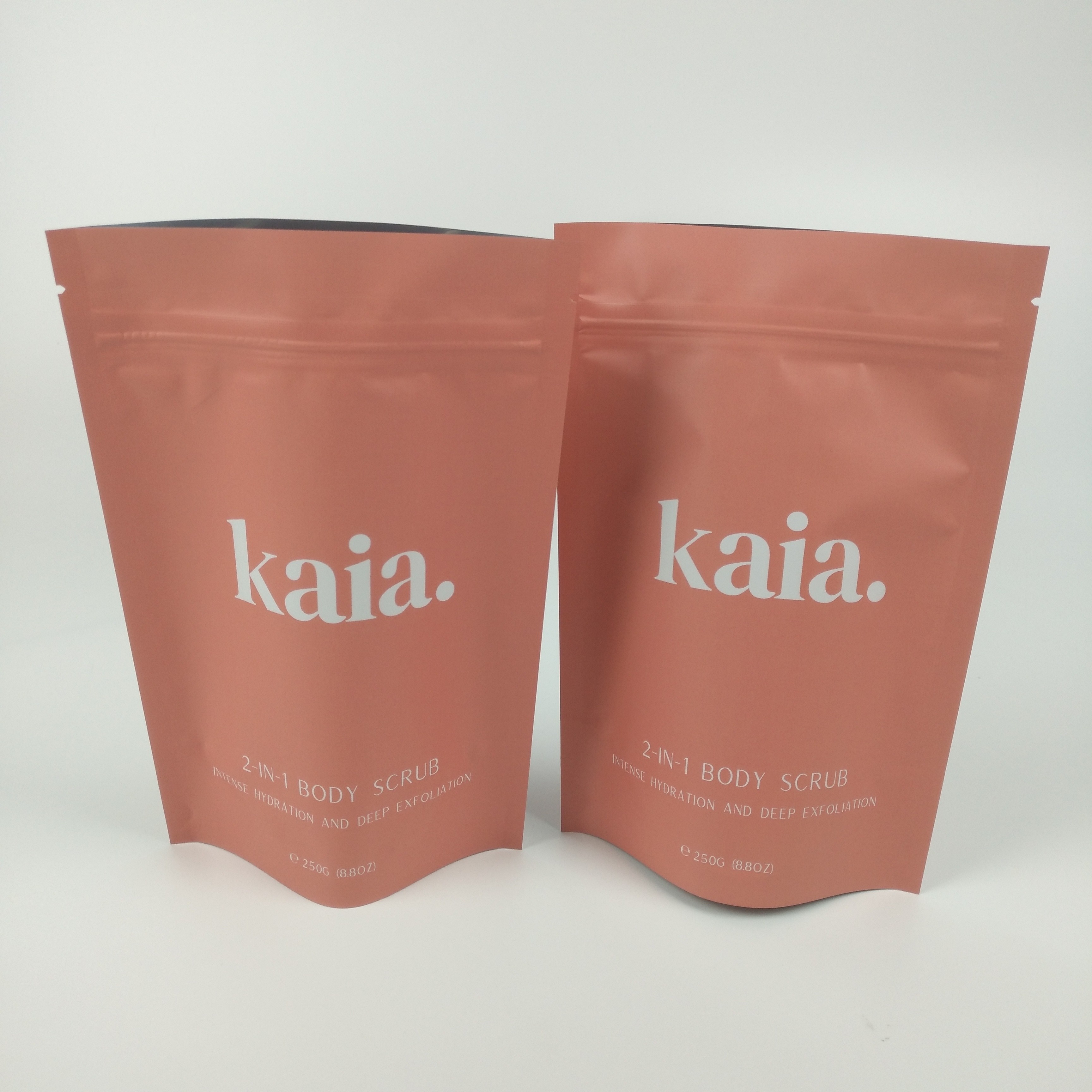 Косметическая стойка пластмассы вверх по сумке Matt барьера молнии закончила Resealable