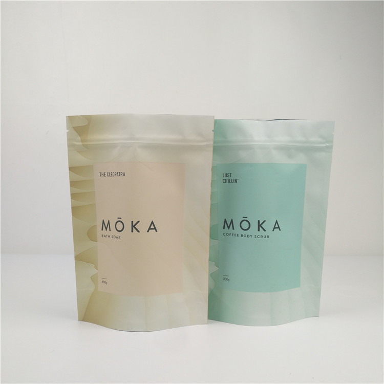 Изготовленная на заказ слоистая пластмасса молнии стоит вверх мешки для солей для принятия ванны