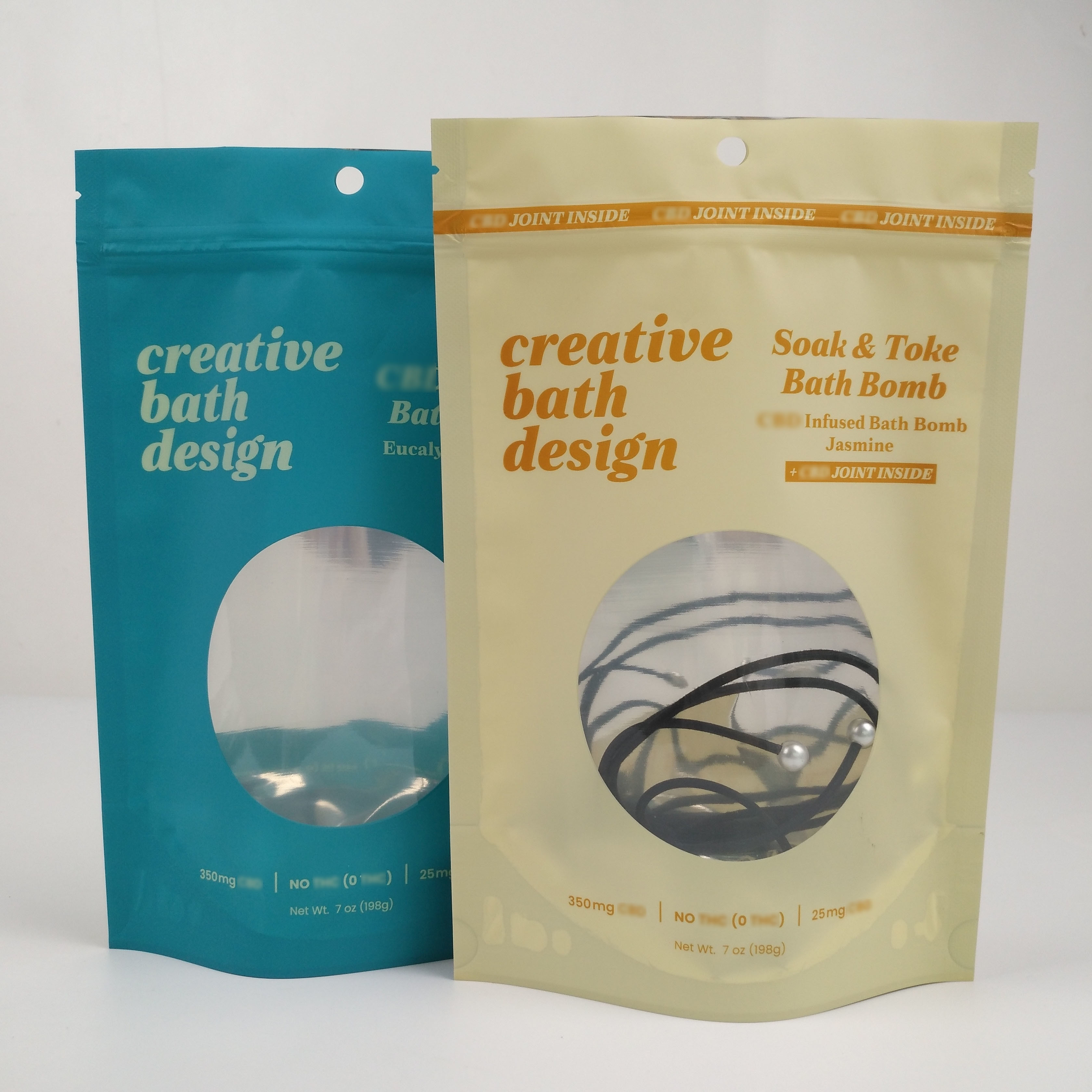 Стоять мешков замка застежка-молнии алюминиевой фольги Mylar ясного окна штейновый