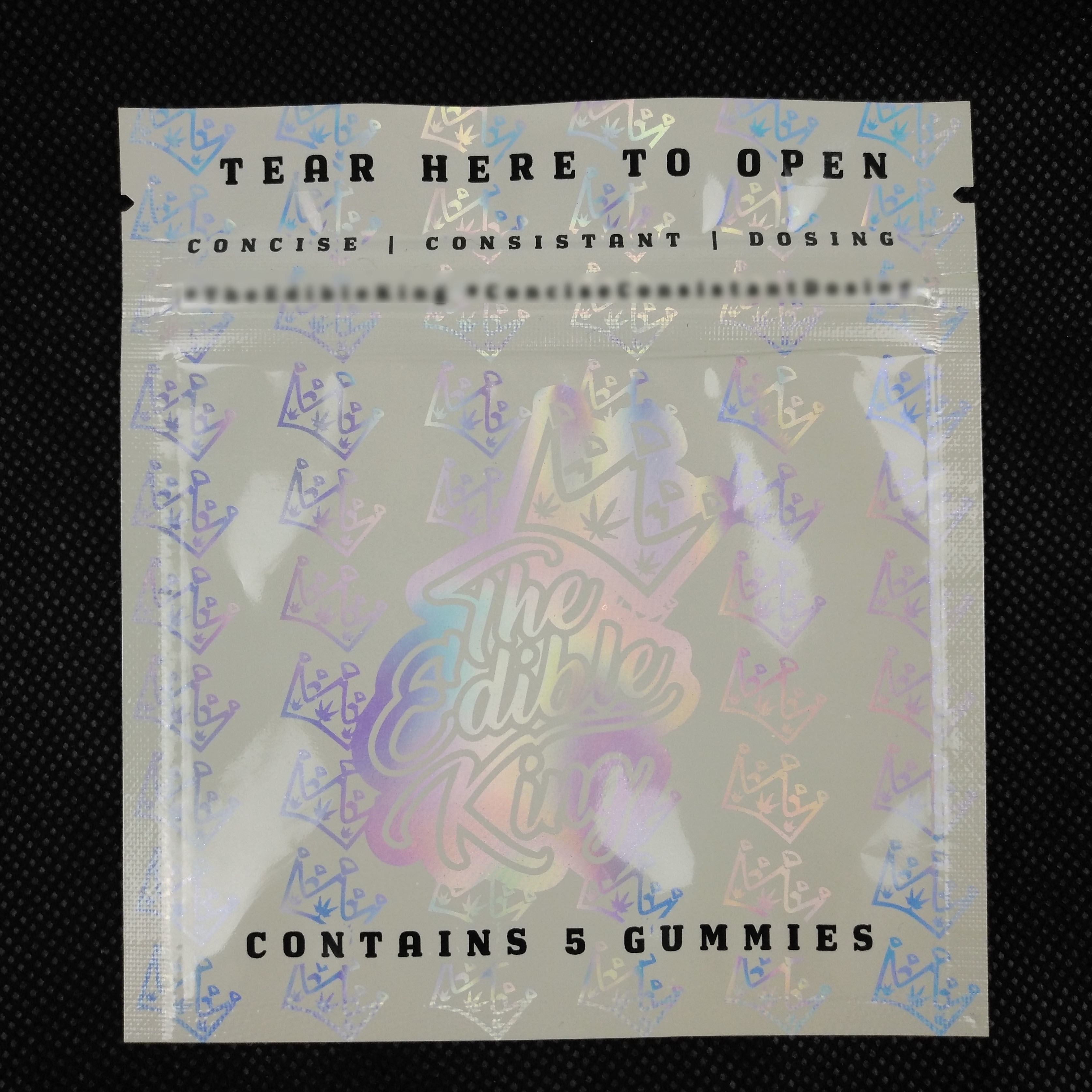 Сторона пластмассы 3 Mylar алюминиевой фольги доказательства запаха изготовленного на заказ замка застежка-молнии дизайна логотипа Resealable загерметизировала упаковывая сумку Hologram