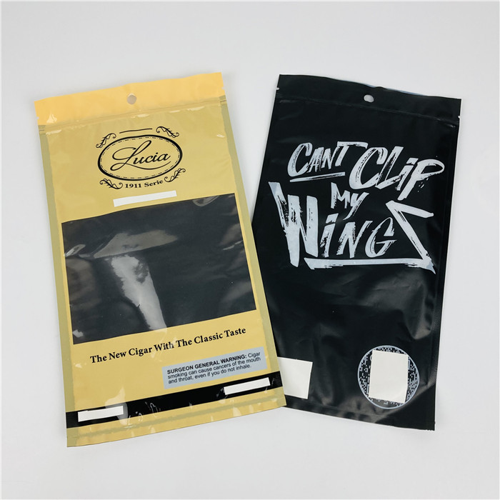 Полиэтиленовые пакеты изготовленного на заказ Ziplock алюминиевой фольги доказательства запаха упаковывая для обручей лист сигары пеньки куря тупых