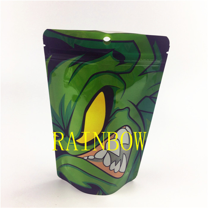 жара 7g 200pcs MOQ цифровая печатая Childproof - загерметизировать сумки mylar алюминиевой фольги съестные с изготовленным на заказ ЛОГОТИПОМ