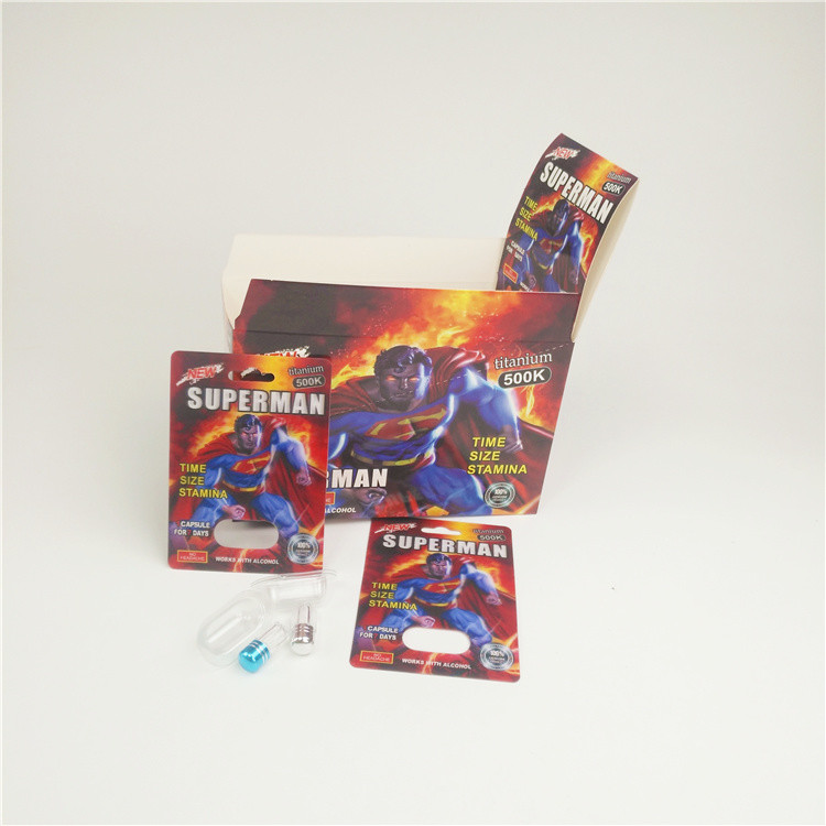 Повышение карты волдыря карты 200mic 500K 3D таблеток 3D носорога 8 мужское