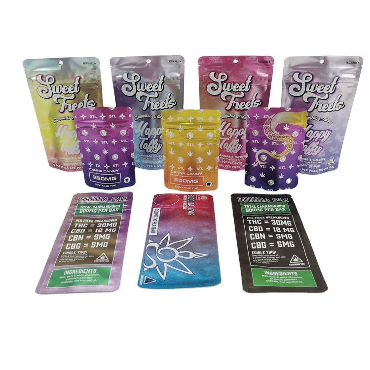 Конфета Edibles сумки 500mg VMPET Mylar детей SGS 120mic MOPP устойчивая