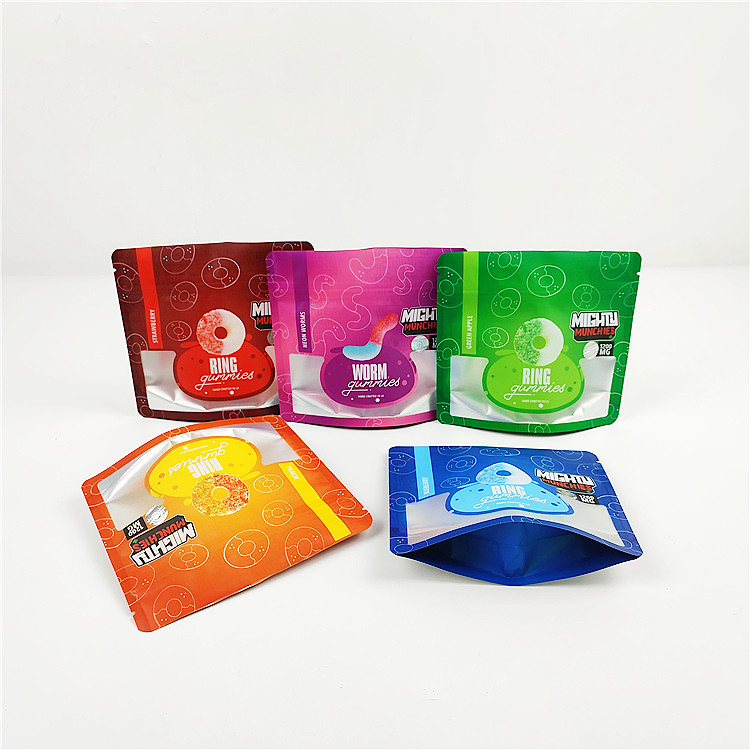 сумка FSC штейновая CBD Mylar сумки 28g 80mic 1/4oz CMYK Mylar упаковывая