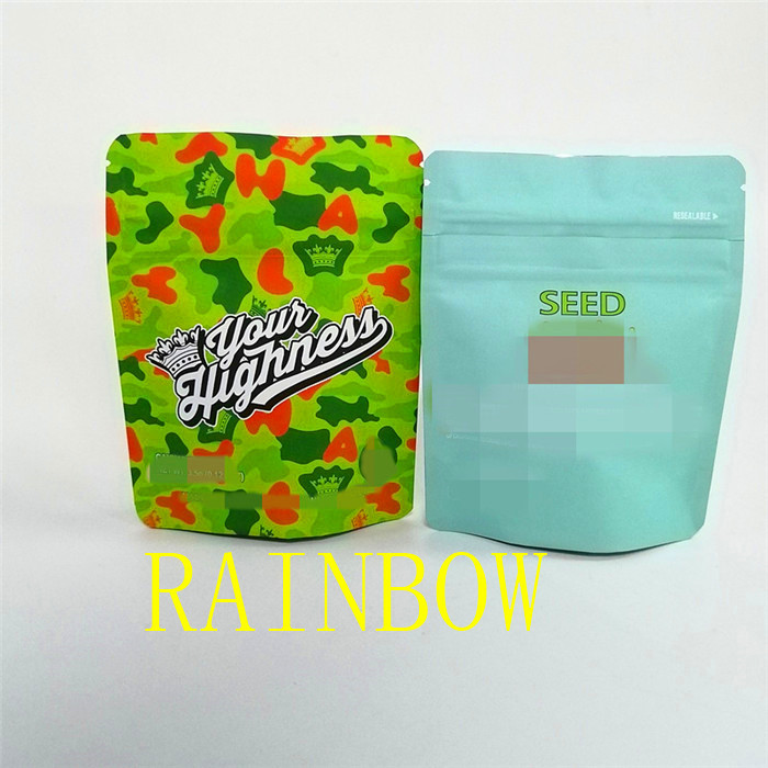 Изготовленные на заказ цифровые напечатанные конфета/печенье/семена мягкого прикосновения 1/8 oz 1oz материальные упаковывая мешок сумок mylar алюминиевой фольги