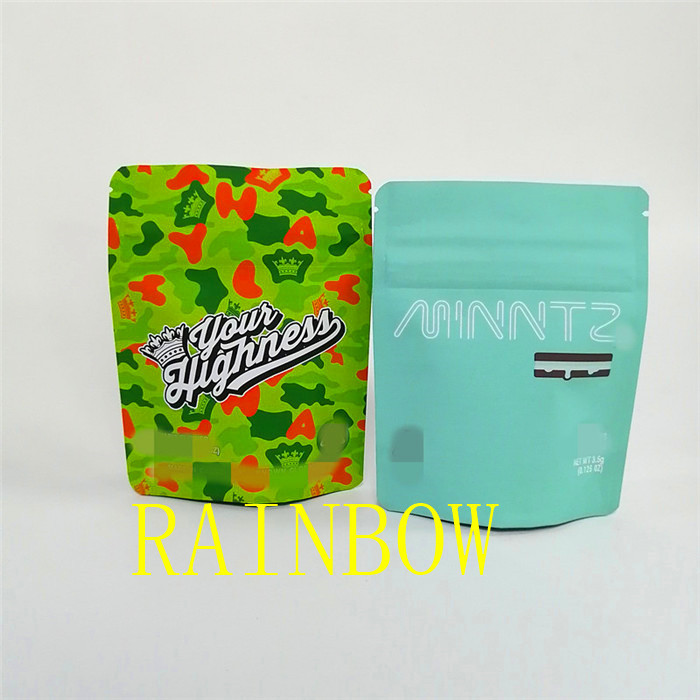 молнии доказательства ребенка мягкого прикосновения 3.5g сумка черной штейновой упаковывая/стойка засорителя вверх по сумке мешка упаковывая