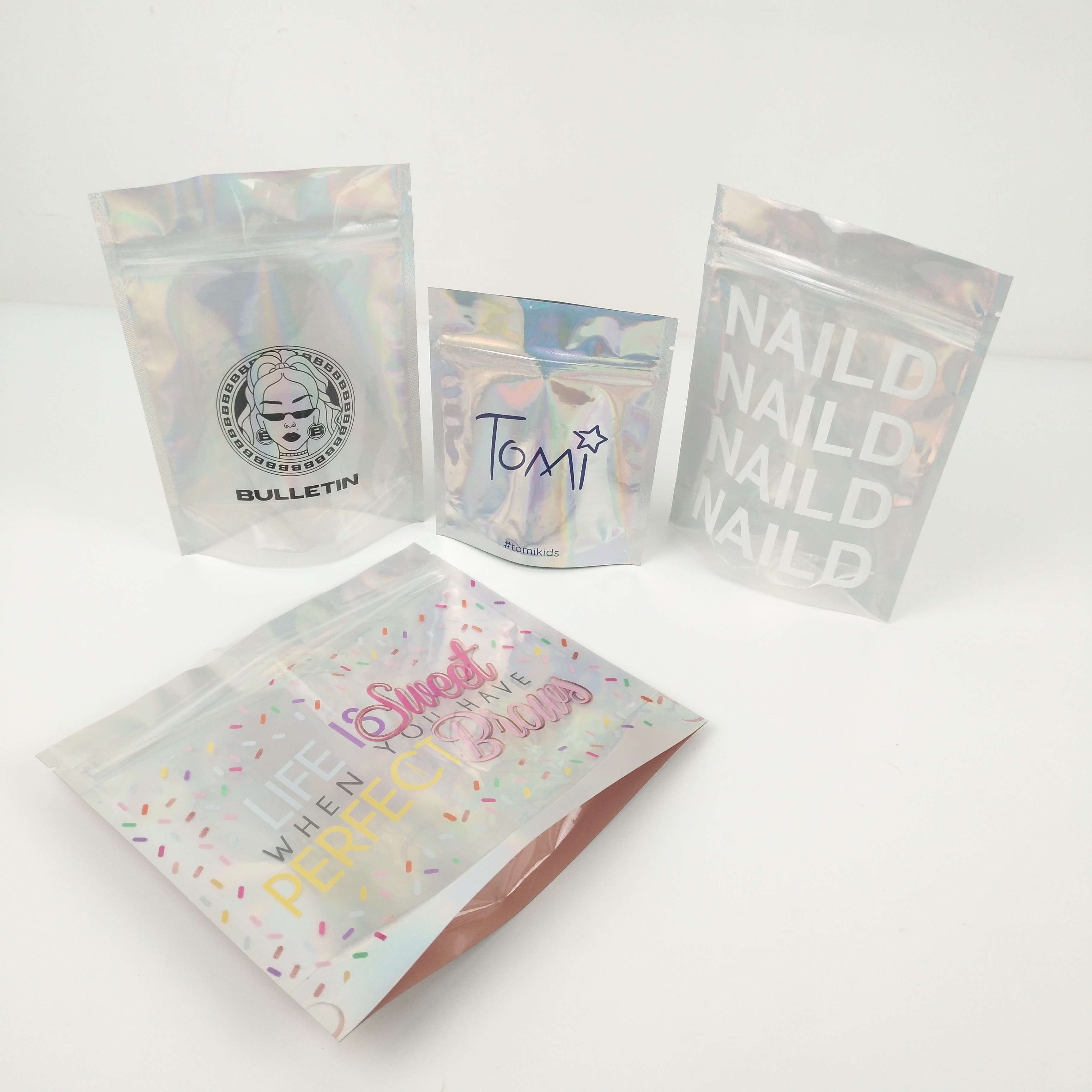 упаковка 1.2c Mpet CMYK Ziplock пластиковая кладет Gravure в мешки VMPET для косметик ювелирных изделий