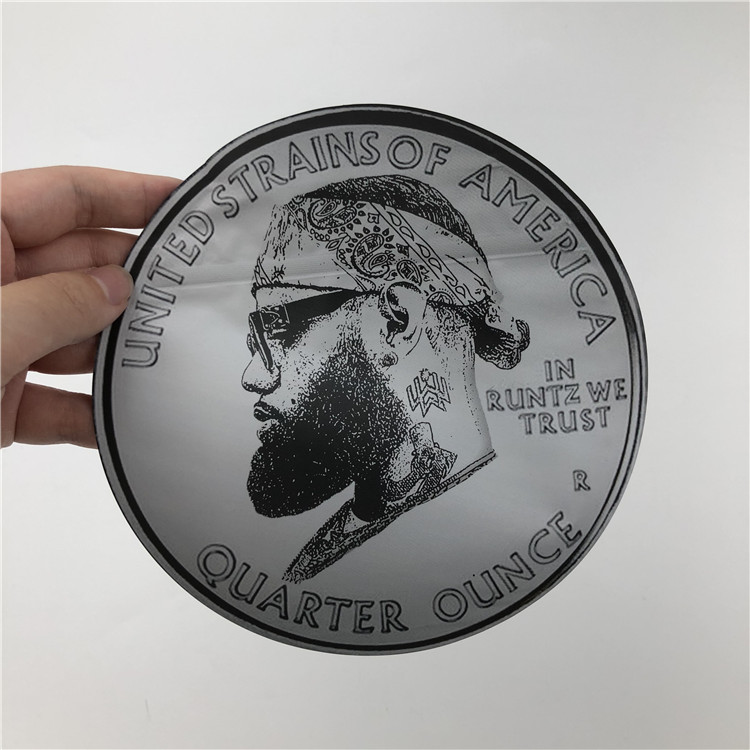 Мягкое прикосновение пластиковое 3.5g пакует сумки Mylar умирает отрезанные незаконные мешки с Ziplock мешками печений округлой формы 7g