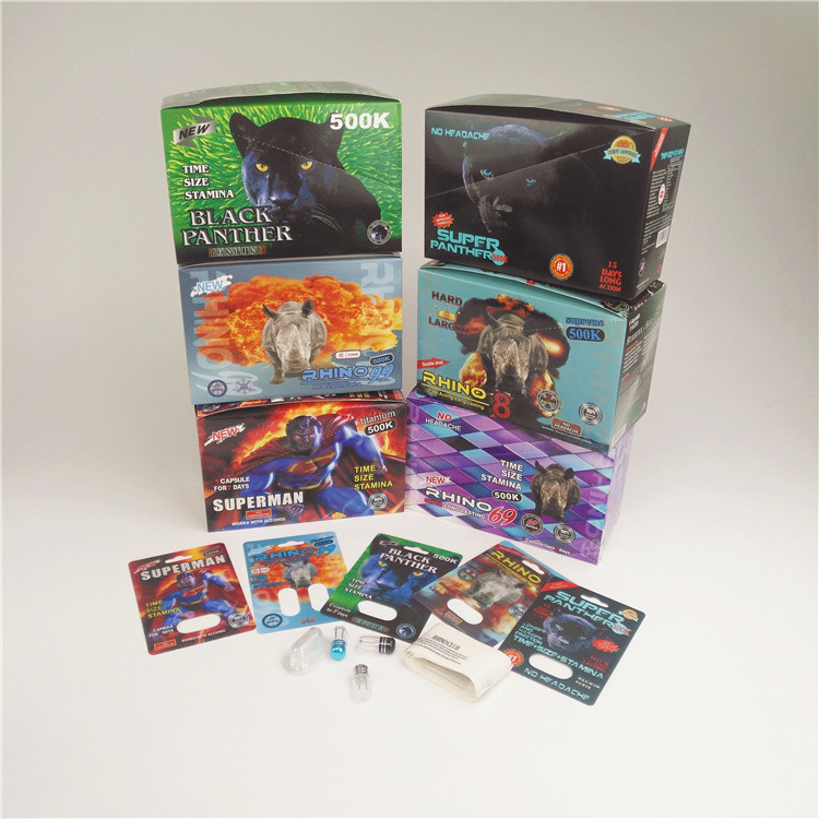 таблетки 90mic завертывают волдырь в бумагу капсулы носорога 7 карты карт 3D пластиковый голографический