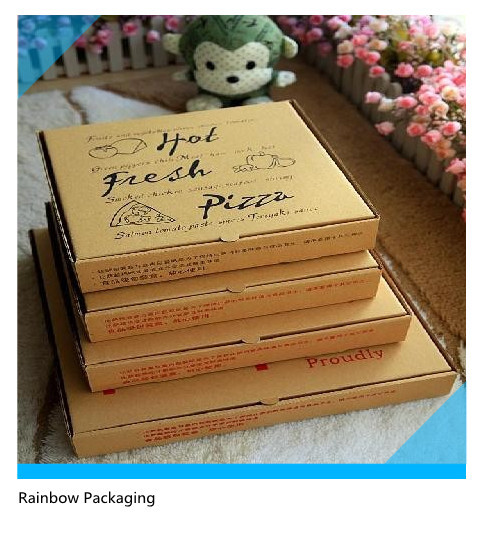 Примите отсутствующей пицце упаковывать бумажной коробки складной с поверхностью печатания