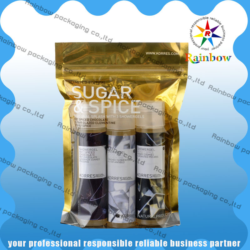 Мешок OPP/AL/PE пластичный косметический упаковывая для теплой пусковой площадки с печатанием Costomized