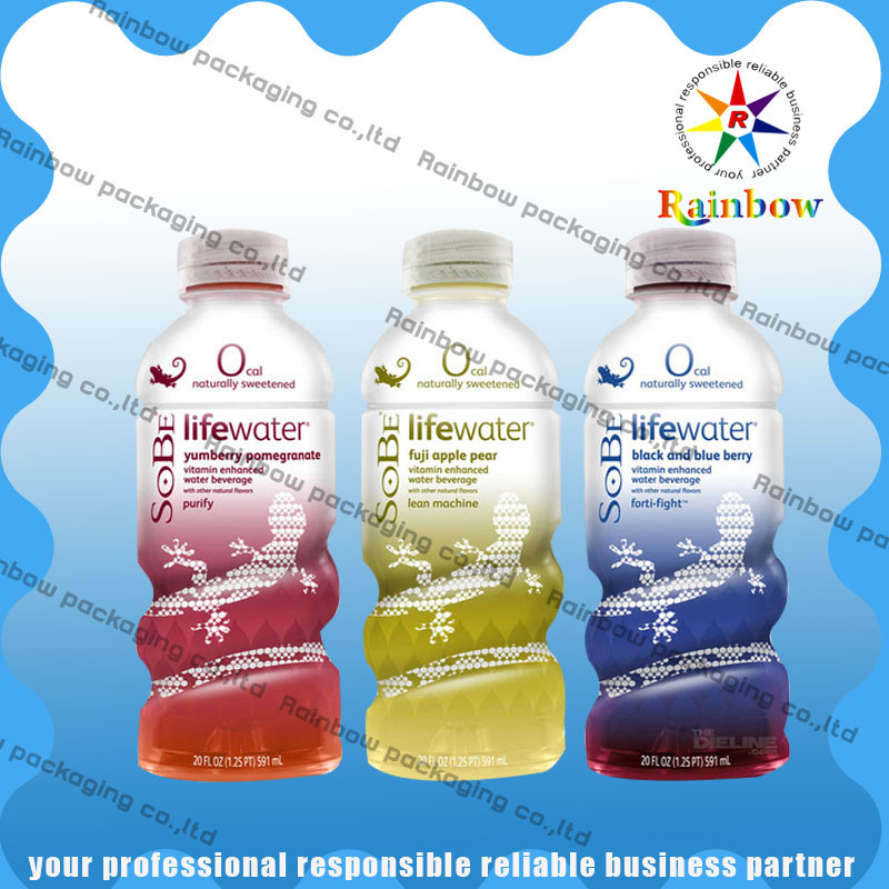 Обруч сокращения бутылки питья Sleeves изготовленное на заказ печатание теплочувствительное делает водостотьким