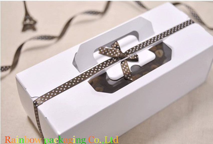 Ручка Recyclable Matt коробки ясного шоколада окна упаковывая/слоение лоска