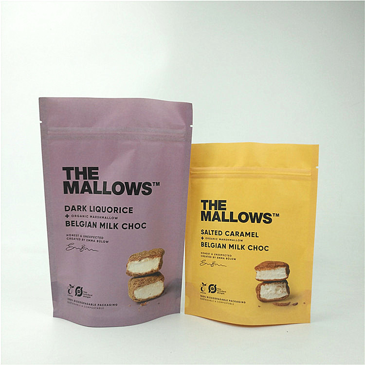 Закуски PE ЛЮБИМЦА MOPP стойки бумаги Kraft молочного шоколада вверх прокатанное мешком