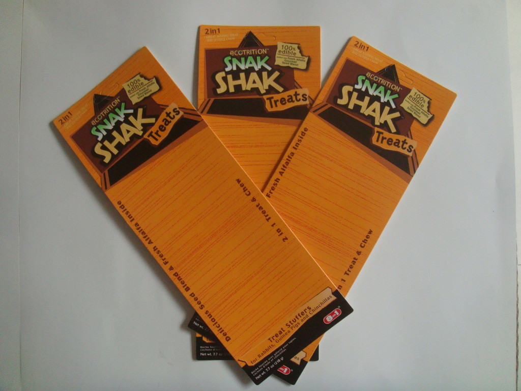 Привлекательная карточка волдыря упаковывая бумагу Kraft 250 грамм с отверстием вида евро