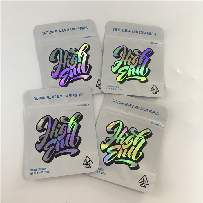 Напечатанная сумка Mylar неправильной формы пластиковых мешков доказательства запаха 3.5g съестная