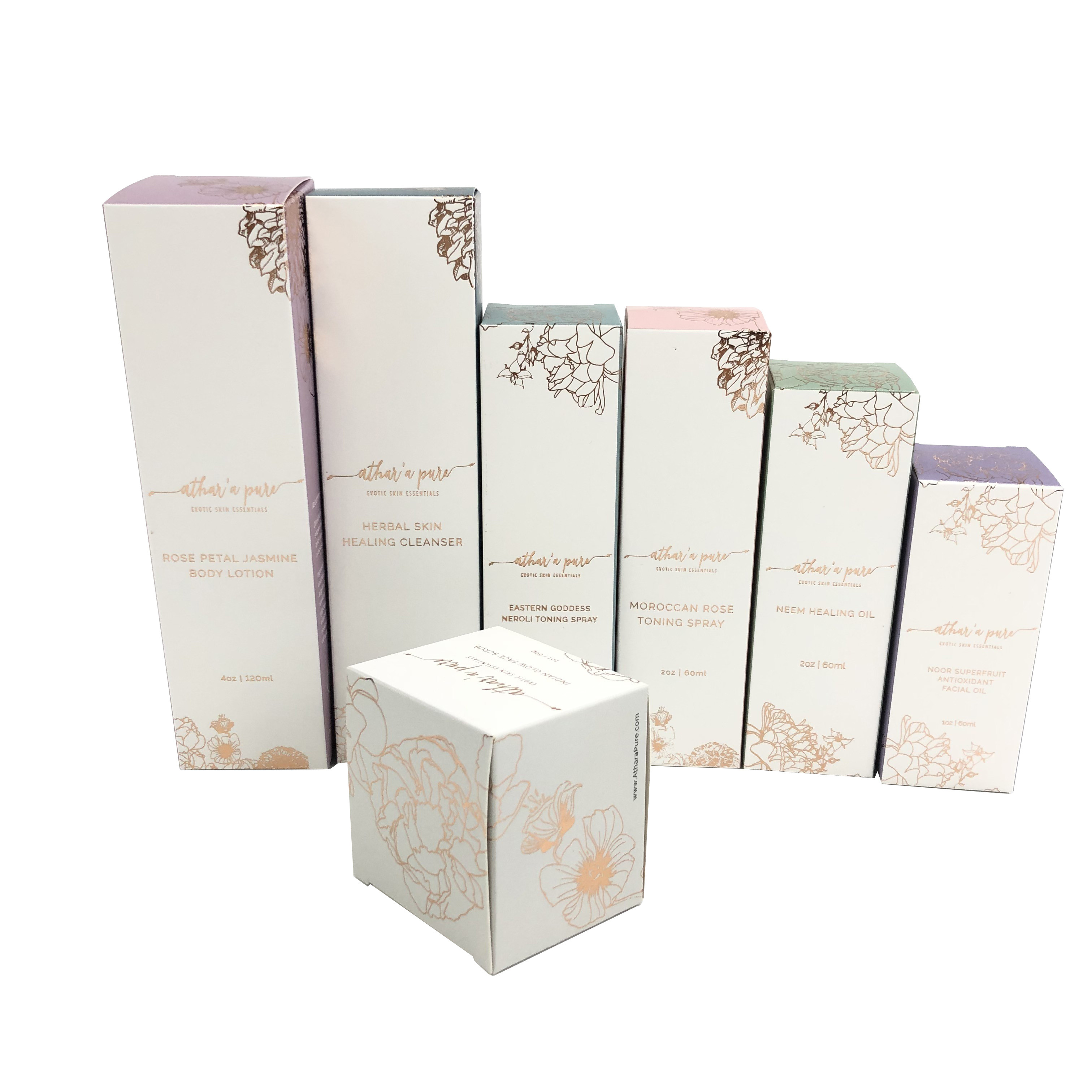 Косметическая упаковывая бумажная повторно использованная коробка красит коробку изготовленной на заказ ресницы логотипа печатания упаковывая со штемпелевать сусального золота