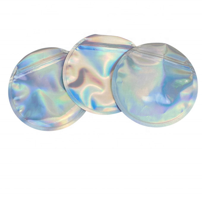 плашка пластмассы 3.5g отрезала съестные сумки фольги конфеты упаковывая голографическое саше округлой формы