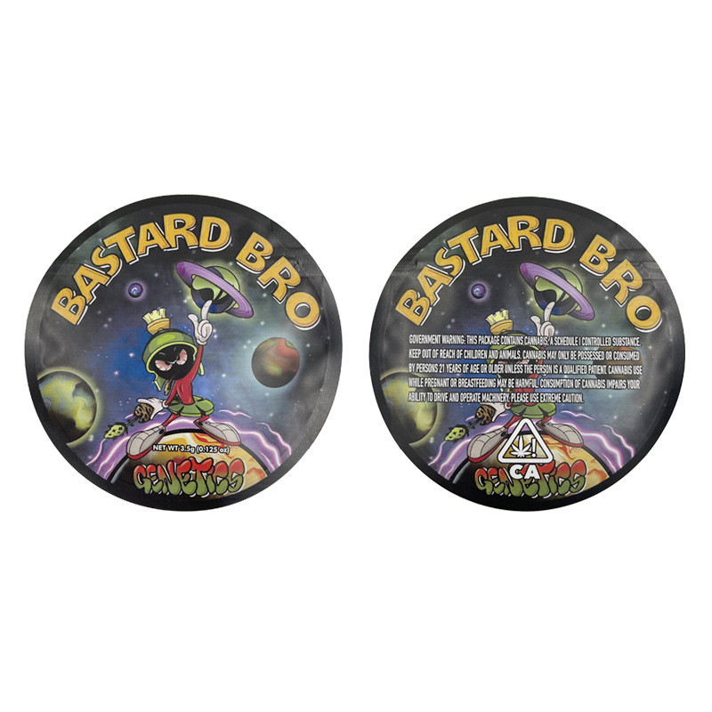 Смешанная плашка Edibles круга отрезала доказательство 3.5g запаха сумки форменной фольги Mylar упаковывая