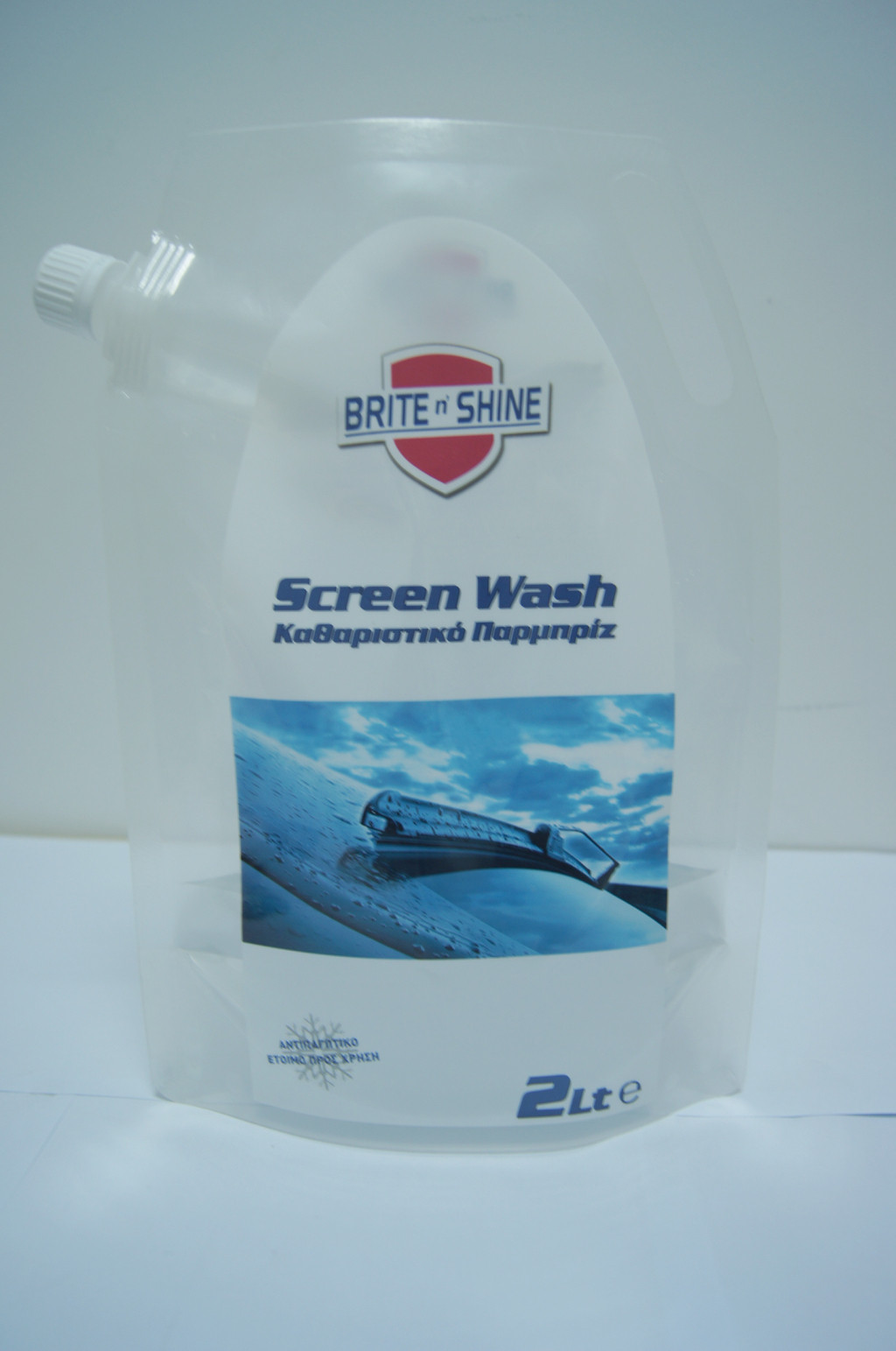 Прозрачная пластмасса 2 литров стоит вверх мытье экрана мешка упаковывая/стоит вверх мешки spout для упаковывать мытья