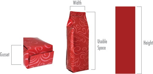 Прокатанные нижние пакетики чая Gusset упаковывая Ziplock цветастую напечатанную штейновую отделку