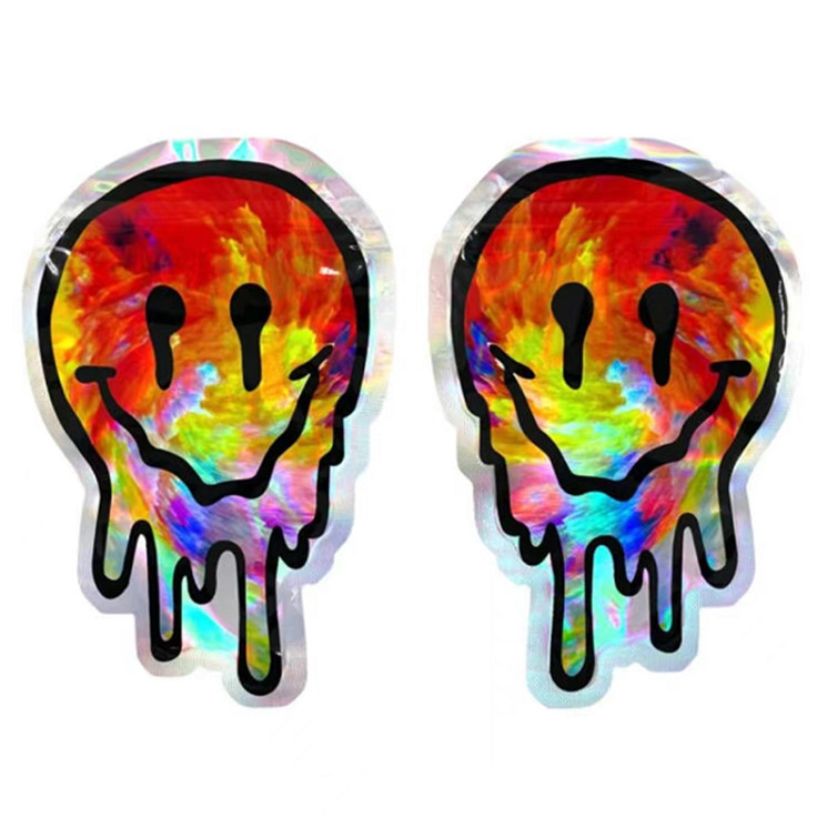 неправильная форма упаковки еды Mylar молнии 3.5g 7g Resealable для печенья конфеты