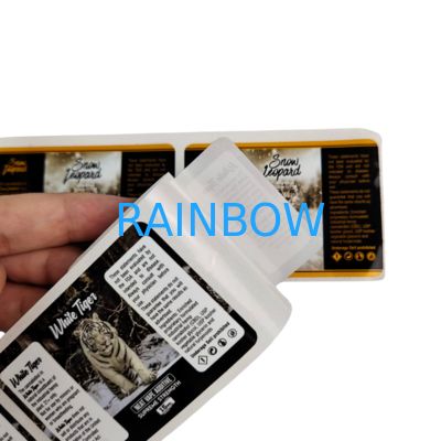 ПВХ клеящий винил ПВХ бумажная наклейка водонепроницаемая УФ-голограмма Печатная самоклеящаяся рулонная этикетка