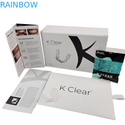 Индивидуальная роскошная коробка для магнитных стоматологических брекетов с коробкой для упаковки ортодонтических элайнеров толщиной 350 г