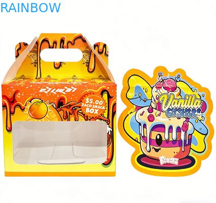 Заказ 3.5 Mylar сумка поставляется с дисплейной коробкой для цветочных сладостей печенье жевательная упаковка детская устойчивая 3.5g 7g 14g резать Mylar сумка