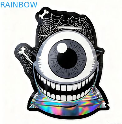 Заказные мешки Mylar с детскими резинками и голографическим дизайном для упаковки закусок